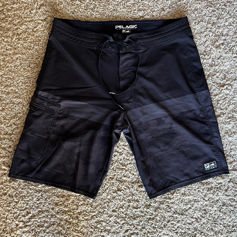 Pelagic Gray Performance Shorts